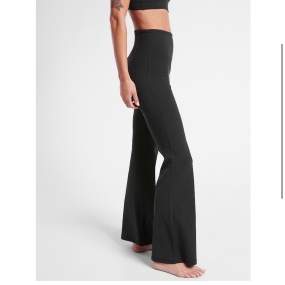 NWT- Athleta Black Elation Flare Pant - Picture 2 of 10